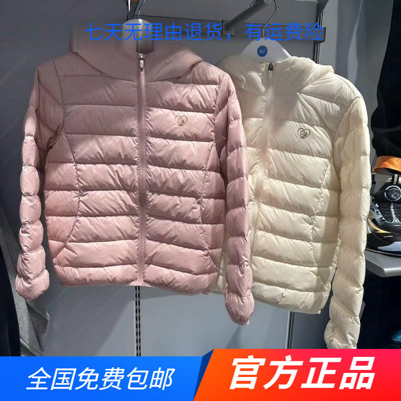 商场同款361官方正品童装2026秋冬新品女童中大童轻薄连帽羽绒服