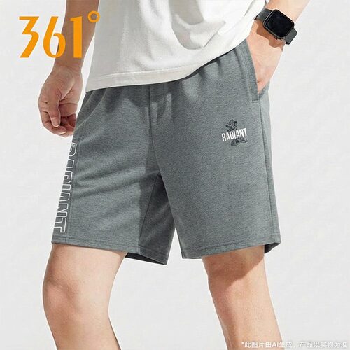 361°官方正品运动短裤男款2026夏季新款针织五分裤休闲运动裤男