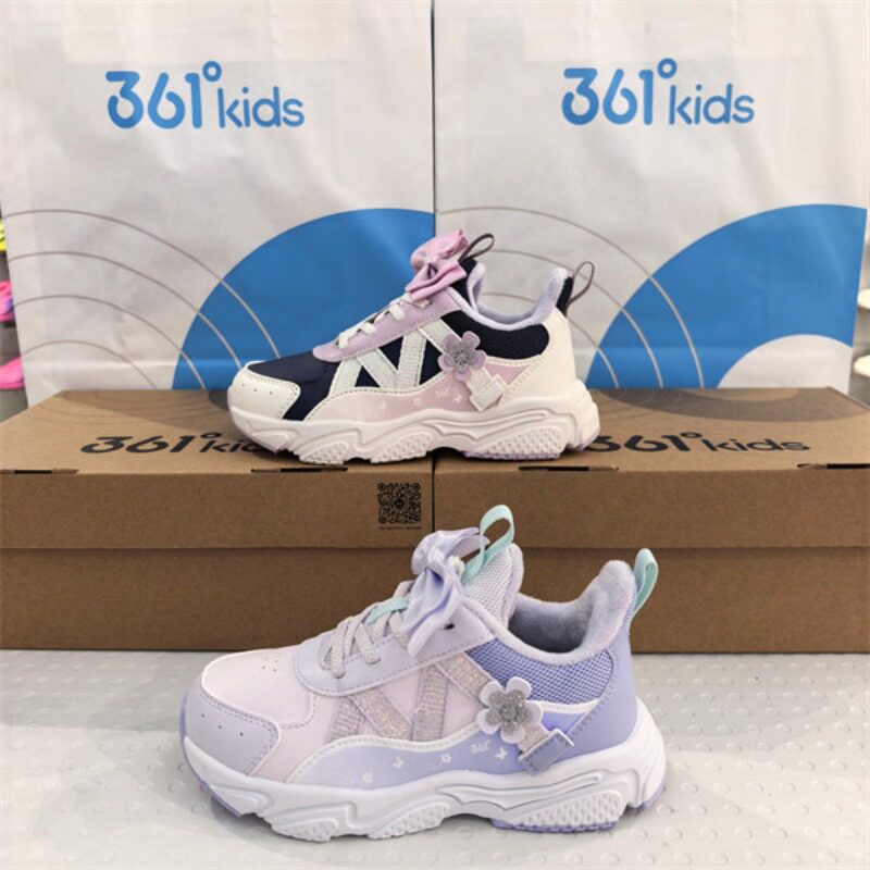 【商场同款】361童鞋女童棉鞋2026秋冬新款保暖加绒中小童二棉鞋