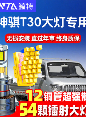 21款长安神骐T30专用led前大灯近光远光雾灯车灯改装超亮白光灯泡