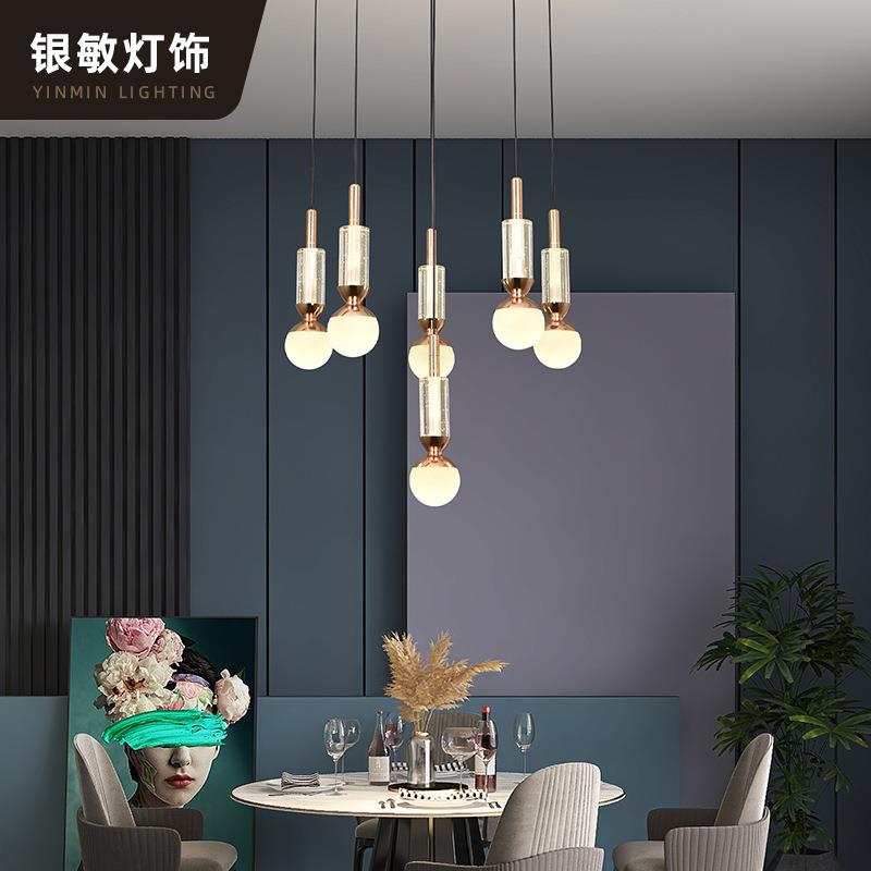 北欧大气高层吊灯loft复式楼梯吊灯长线吊灯客厅灯旋转楼梯间吊灯