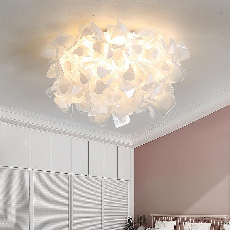 北欧led吸顶灯简约现代房间花形灯饰创意卧室灯温馨浪漫餐厅灯具