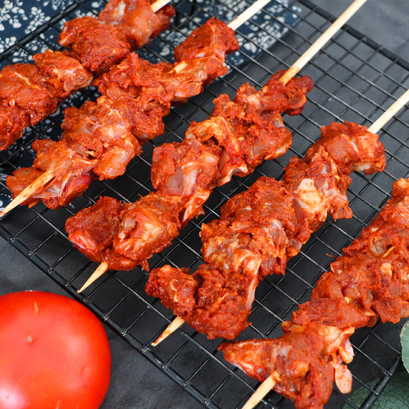 串与千寻鸡架串烧烤qq鸡架串鸡锁骨油炸小吃半成品食材鸡叉骨15串