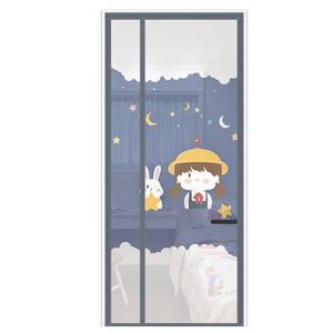 防蚊门帘夏天磁吸纱门魔术贴家用