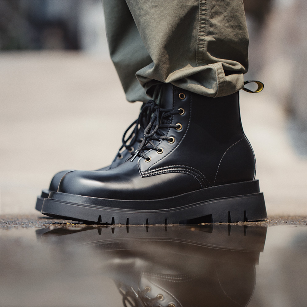 复古工装靴马登鞋子英伦风
