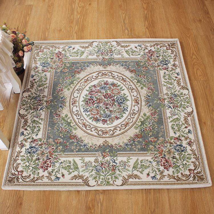 欧式地毯客厅玄关正方形入户进门门垫电脑椅垫走廊脚垫可裁剪地垫
