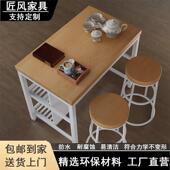 厨房中岛台可移动料理台烤箱置物收纳桌定制家用开 放式 餐柜靠墙