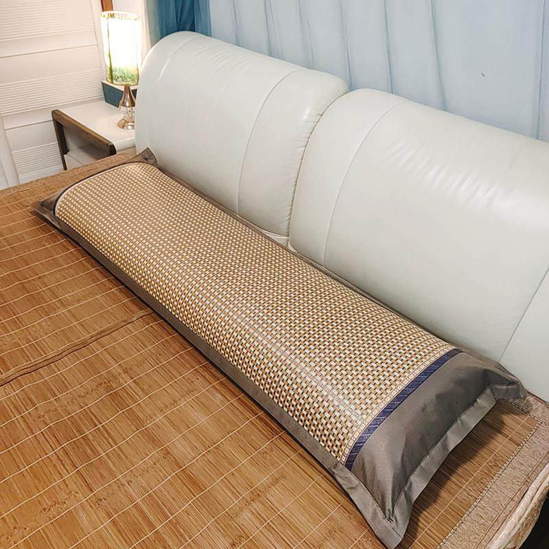 夏季凉席长枕套藤席竹席情侣结婚枕头套1.2m1.5米冰丝双人枕头套1