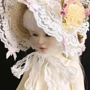 BJD 3分 4分 6分 娃用配饰服饰 法式波奈特草帽 现货