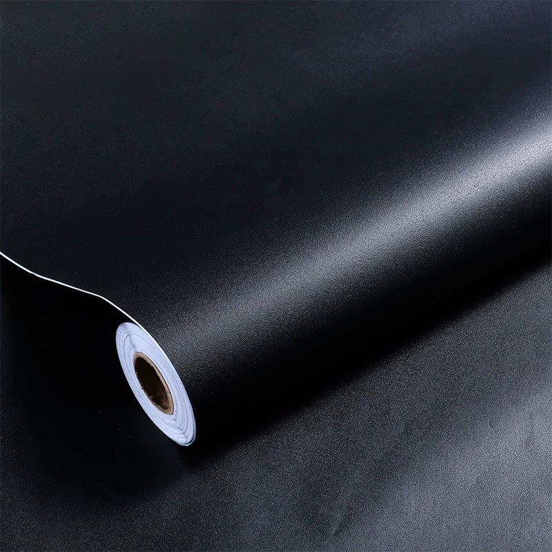 鱼缸背景贴纸缸外自粘玻璃底部装饰贴膜专用背景纸纯黑色高清壁纸