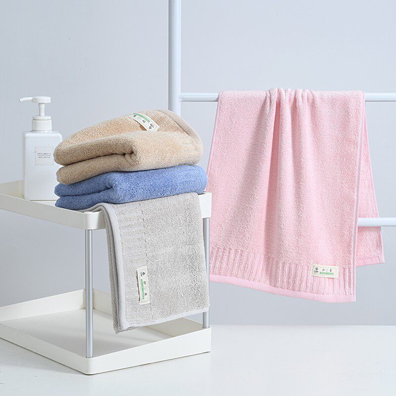 洁丽雅竹纤维抗菌毛巾吸水柔软纯色成人男女情侣洗澡洗脸巾230211