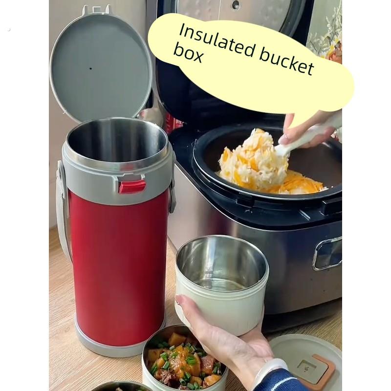 上班族带饭神器不锈钢手提24小时保温桶饭盒袋大容量便捷便当盒子