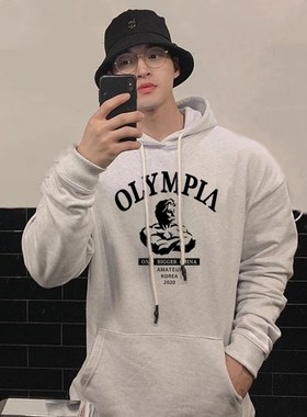 秋冬季连帽卫衣运动户外训练健身长袖男篮球帽衫上衣潮