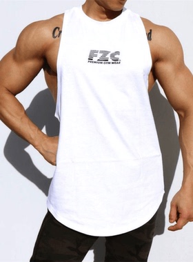 厂家直销新款健身背心男跑步坎肩训练服弹力透气运动无袖T恤