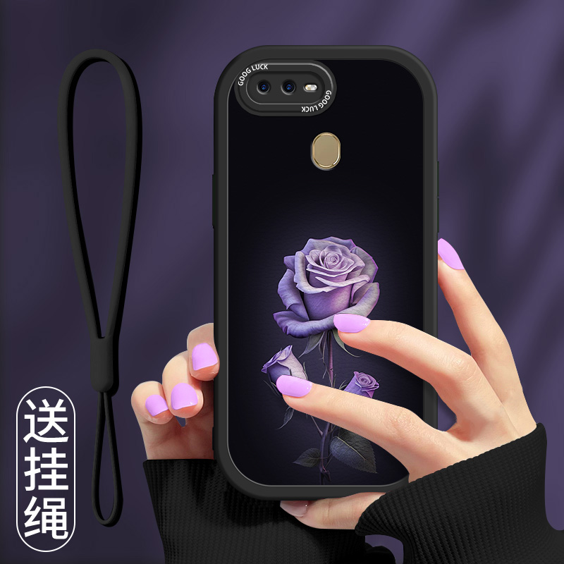 时尚女款玫瑰花朵硅胶小羊皮手机壳