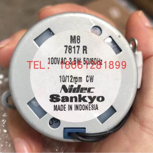 适用日本原装SANKYO微电机MMXL-III油泵马达M8 NIDEC 10/12rpm CW
