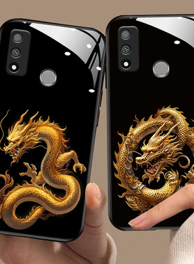 适用于华为PSmart手机壳huaweipsmart2021软边液态玻璃壳华为psMt 2021个性高级Peppa-L02B女男龙年生肖新款