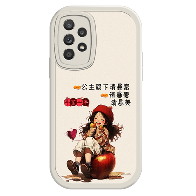 适用于三星A52手机壳Galaxya535g新款sx A53创意文字SM-A5260时尚个性高级女潮sansung液态硅胶皮纹软壳防摔