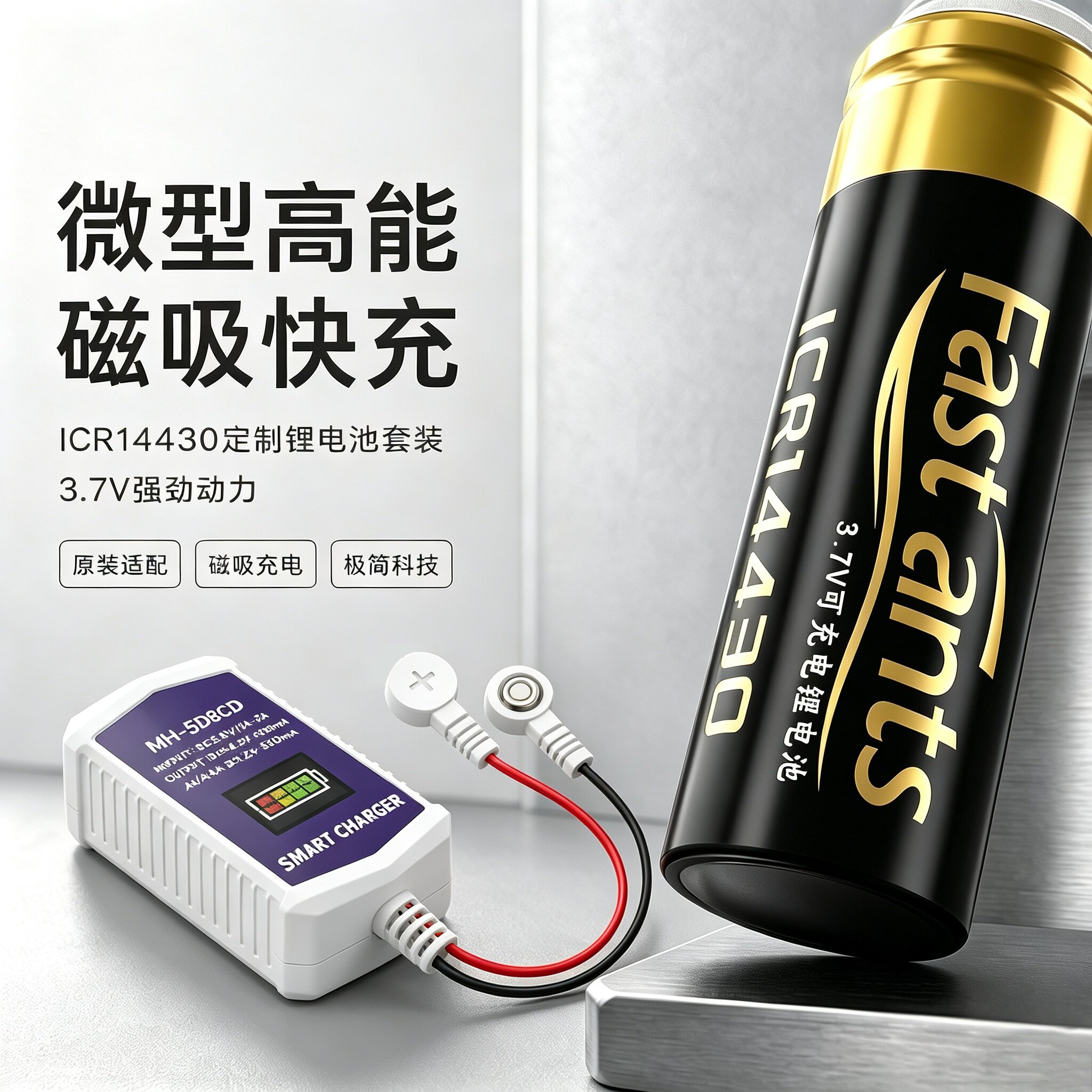 芯乐购ICR14430可充电锂电池图片