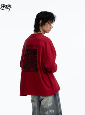 【清仓】DozeDandy男生也可以穿的豹纹｜丝网印花豹纹印花长袖T恤