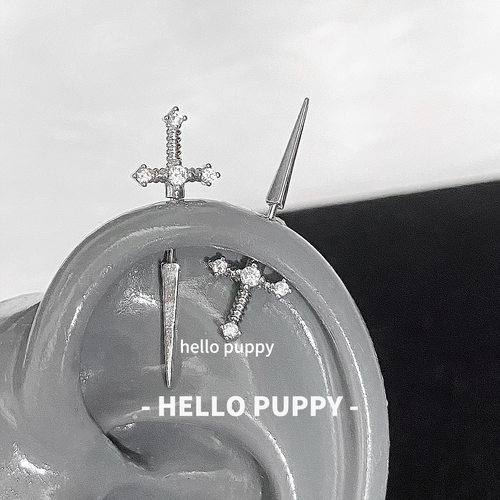 hellopuppy甜酷十字架恶魔钉耳
