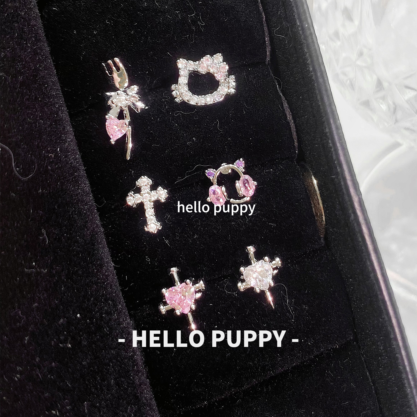 hellopuppy钛合金养耳洞1.2粗0.9牙口内螺旋精致设计耳骨钉耳蜗钉