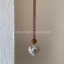 晚睡 毛衣T恤链 桔梗「奔跑小狗」复古编织爱心字母小狗项链长款