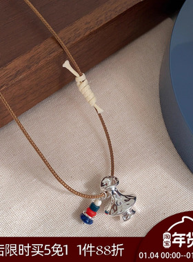 晚睡的桔梗I设计感毛衣链