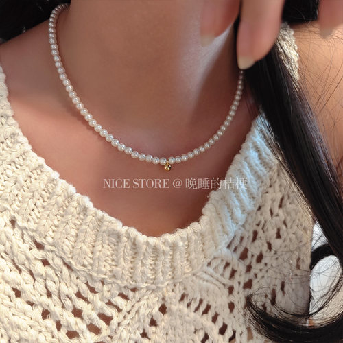 晚睡的桔梗｜钟楚曦同款珍珠项链