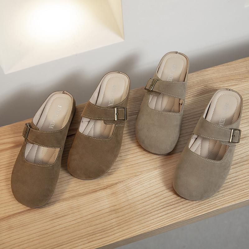 软底包头拖鞋女外穿2026春新款平底孕妇一脚蹬懒人勃肯半托0115w,女鞋,勃肯鞋/软木鞋,淘宝优惠券,粉丝福利购,淘宝优惠卷