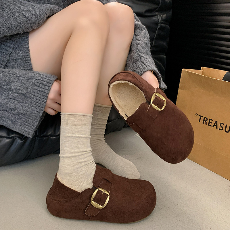 厚底增高加绒勃肯鞋女春秋2026新款包头拖外穿一脚蹬孕妇鞋0115w,女鞋,勃肯鞋/软木鞋,淘宝优惠券,粉丝福利购,淘宝优惠卷