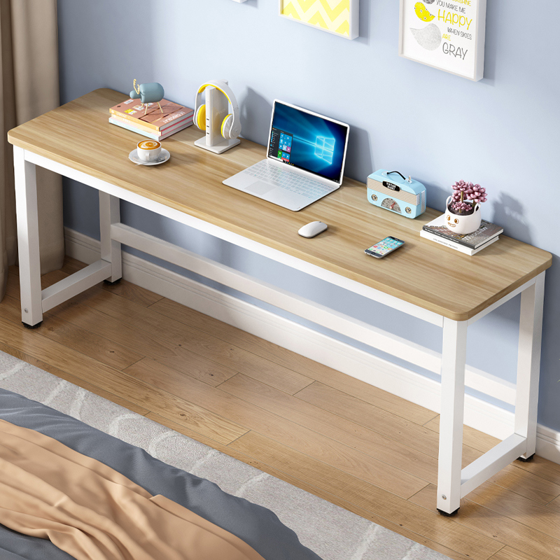 书桌桌长桌子工作台子办公桌桌家用长桌我本良木学习白色桌简易电