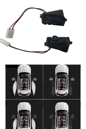 奔驰C E S级GLC W205 W213 W222 X253改装后视镜超清地毯迎宾灯