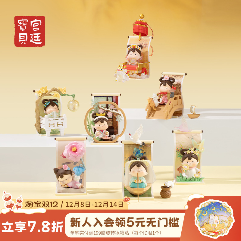 博物馆文创盲盒宫廷宝贝饱格格