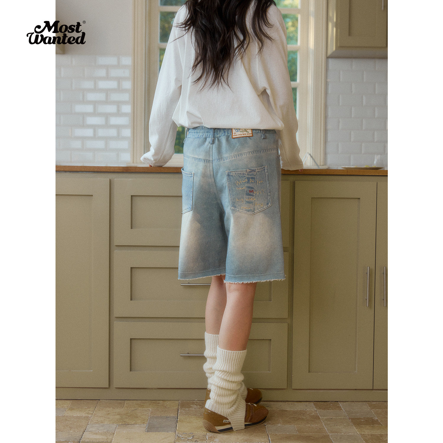 mostwanted牛仔数码转印5分卫裤,女装/女士精品,休闲裤,淘宝优惠券,粉丝福利购,淘宝优惠卷