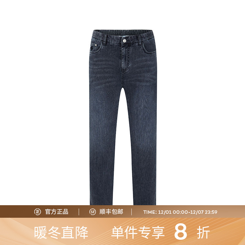 ORRDT澳林丹顿男装春夏新款牛仔裤时尚休闲修身直筒长裤A37G1280