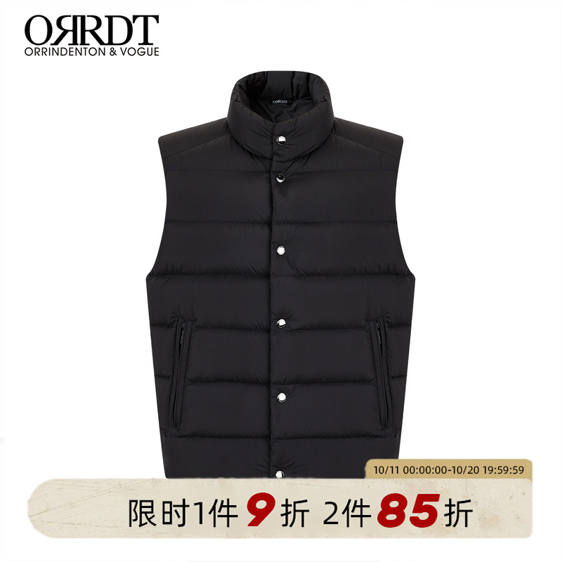ORRDT秋冬新款男士立领羽绒马甲