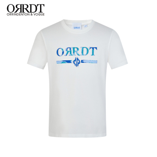T恤基础打底衫 圆领简约字母印花短袖 男式 ORRDT澳林丹顿男装