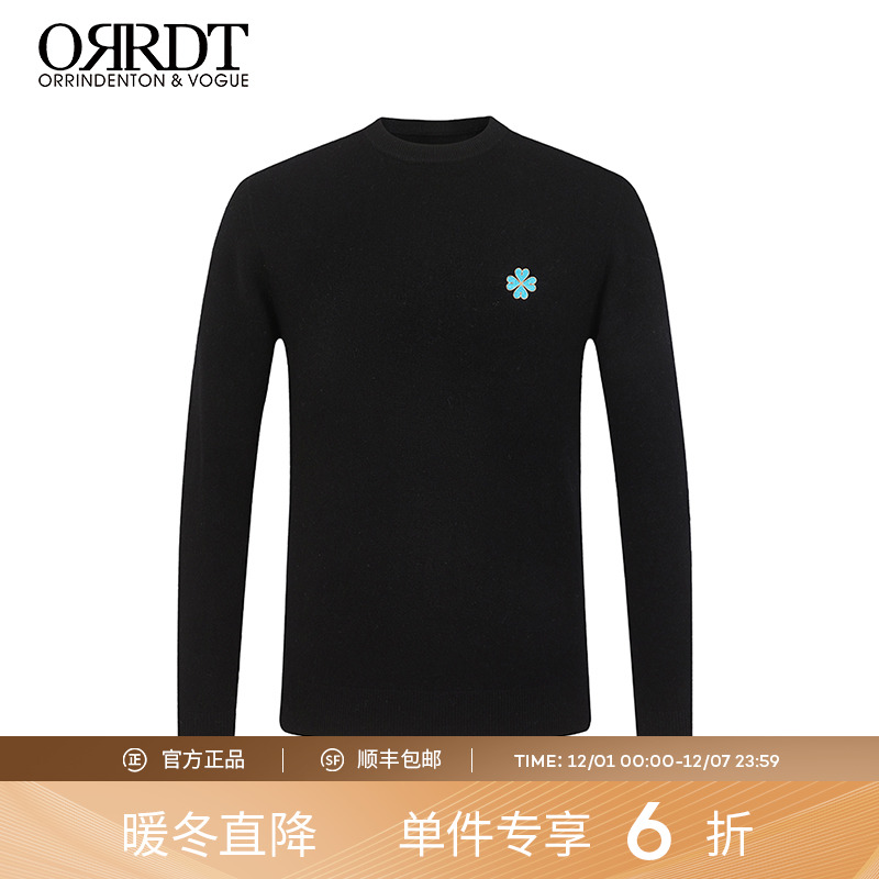 ORRDT针织衫圆领纯刺绣