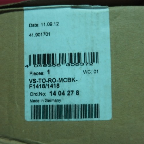 【议价】正品菲尼克斯模块 VS-TO--MCBK-F1418/1418 1404278