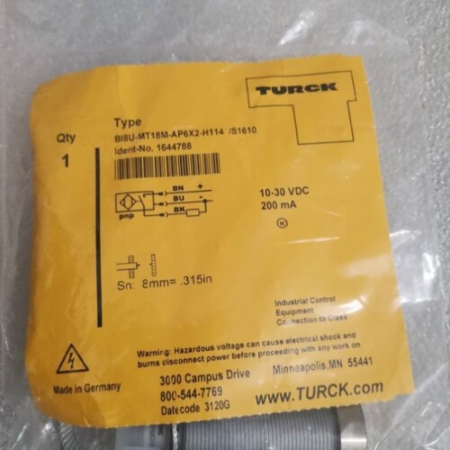 【议价】TURCK图尔克 BI8U-MT18M-AP6X2-H1141/S1610 1644788