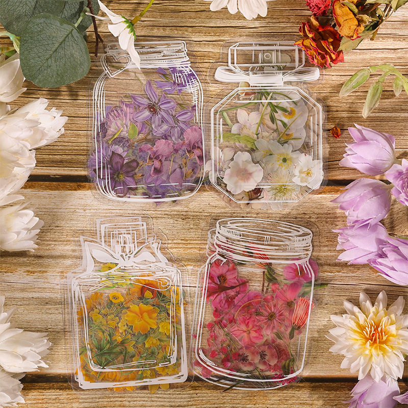 干花书签手工材料包|透明树叶+