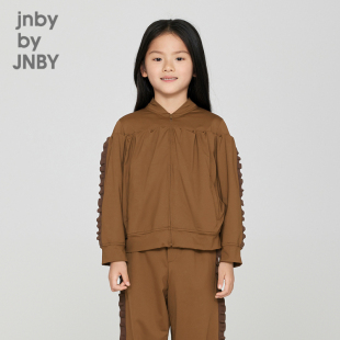 【运动系列】江南布衣童装木耳边外套卫衣中长款女童jnbybyjnby