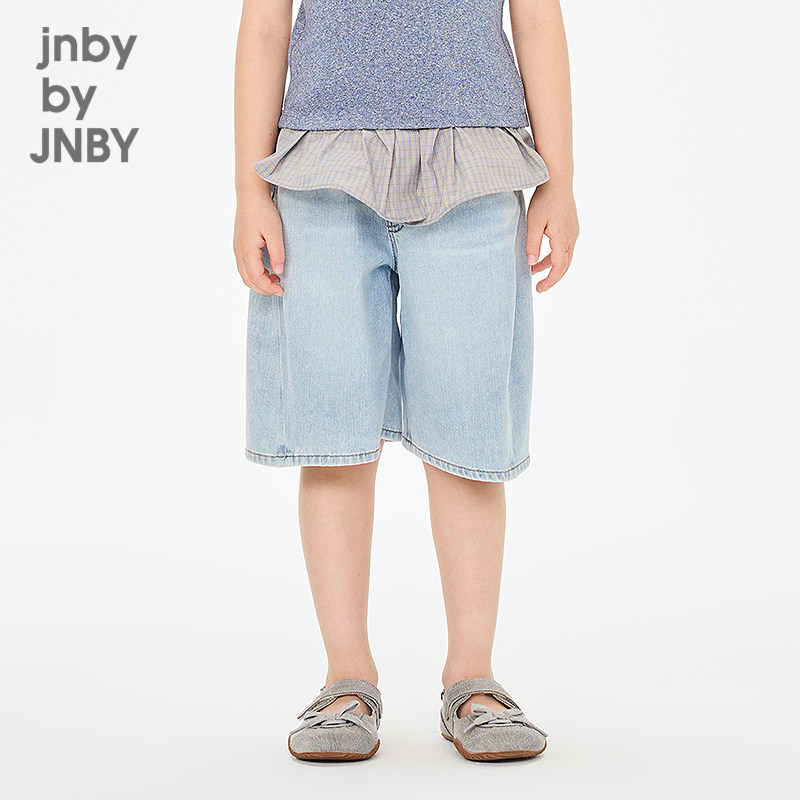 新款江南布衣童装牛仔短裤直筒裤26春男女童jnbybyjnby1Q3E12500
