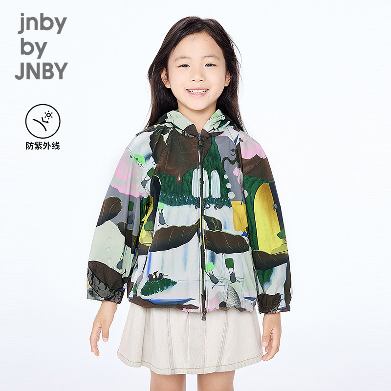 江南布衣童装A型连帽夹克宽松舒适25秋男女童jnbybyjnby