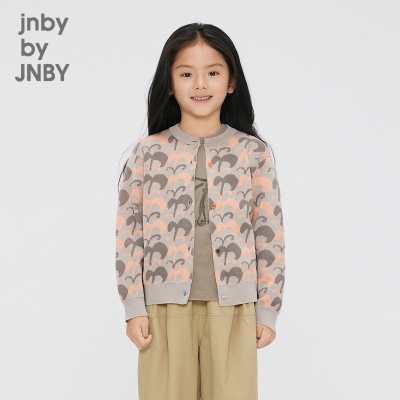 江南布衣童装开襟短款毛衫