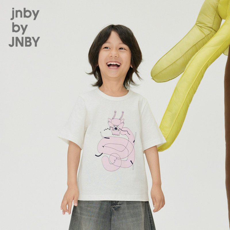 江南布衣童装纯棉短袖T恤圆领休闲宽松夏男女童儿童jnbybyjnby,童装/婴儿装/亲子装,T恤,淘宝优惠券,粉丝福利购,淘宝优惠卷