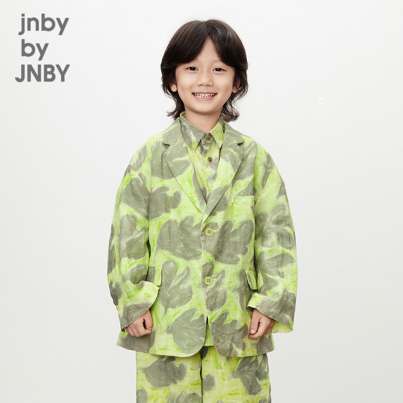 江南布衣童装西装外套艺术手绘环保休闲春男女童儿童jnbybyjnby