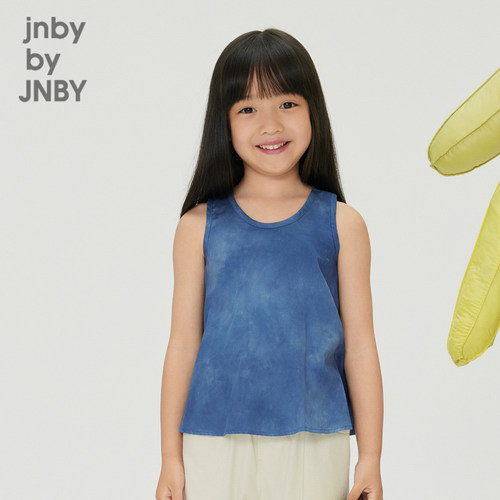 江南布衣童装扎染无袖衬衫背心圆领休闲舒适夏女童儿童jnbybyjnby