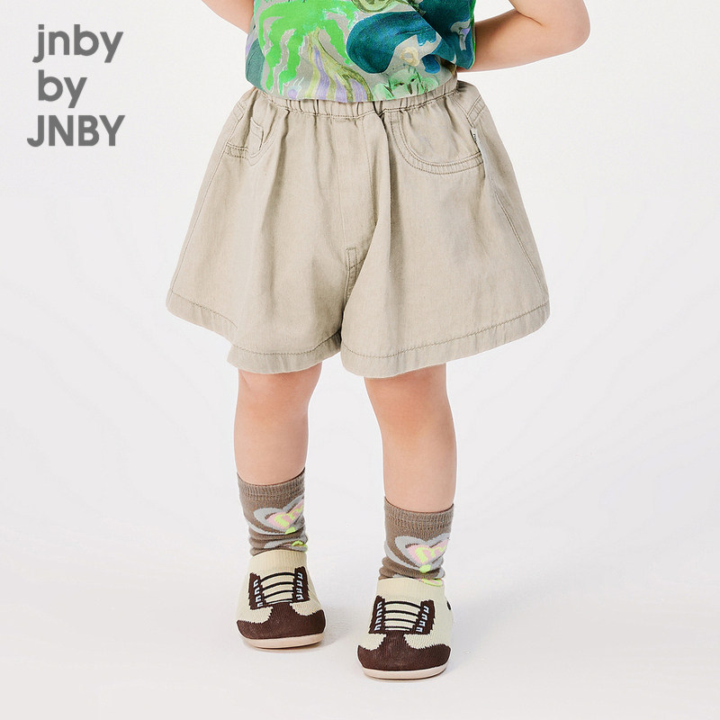 江南布衣婴童纯棉牛仔裤喇叭裤短裤休闲春夏女童婴儿jnbybyjn